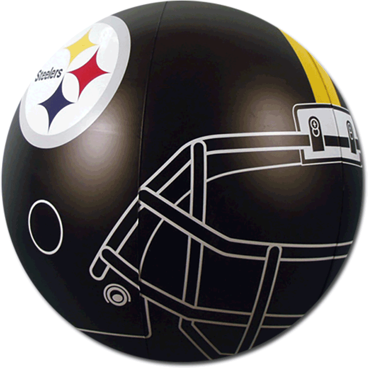 Steelers Logo Png Beach Balls From Small To Giants - Team Sports America Pittsburgh Steelers Beach Ball (750x750), Png Download
