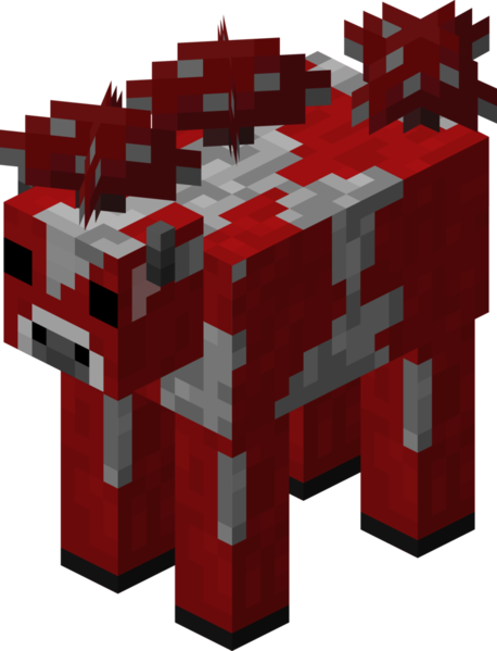 Minecraft Party - Minecraft Mooshroom Gif (458x599), Png Download