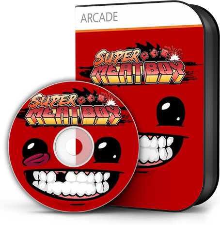 Super Meat Boy [theta] - Super Meat Boy Ultra Edition (pc Dvd-rom) (454x464), Png Download