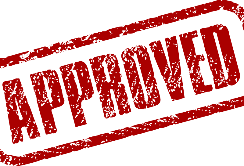 Stamps Aproved You Ve Accepted To Join Emt Rejected - Approve Stamp Shower Curtain (800x544), Png Download