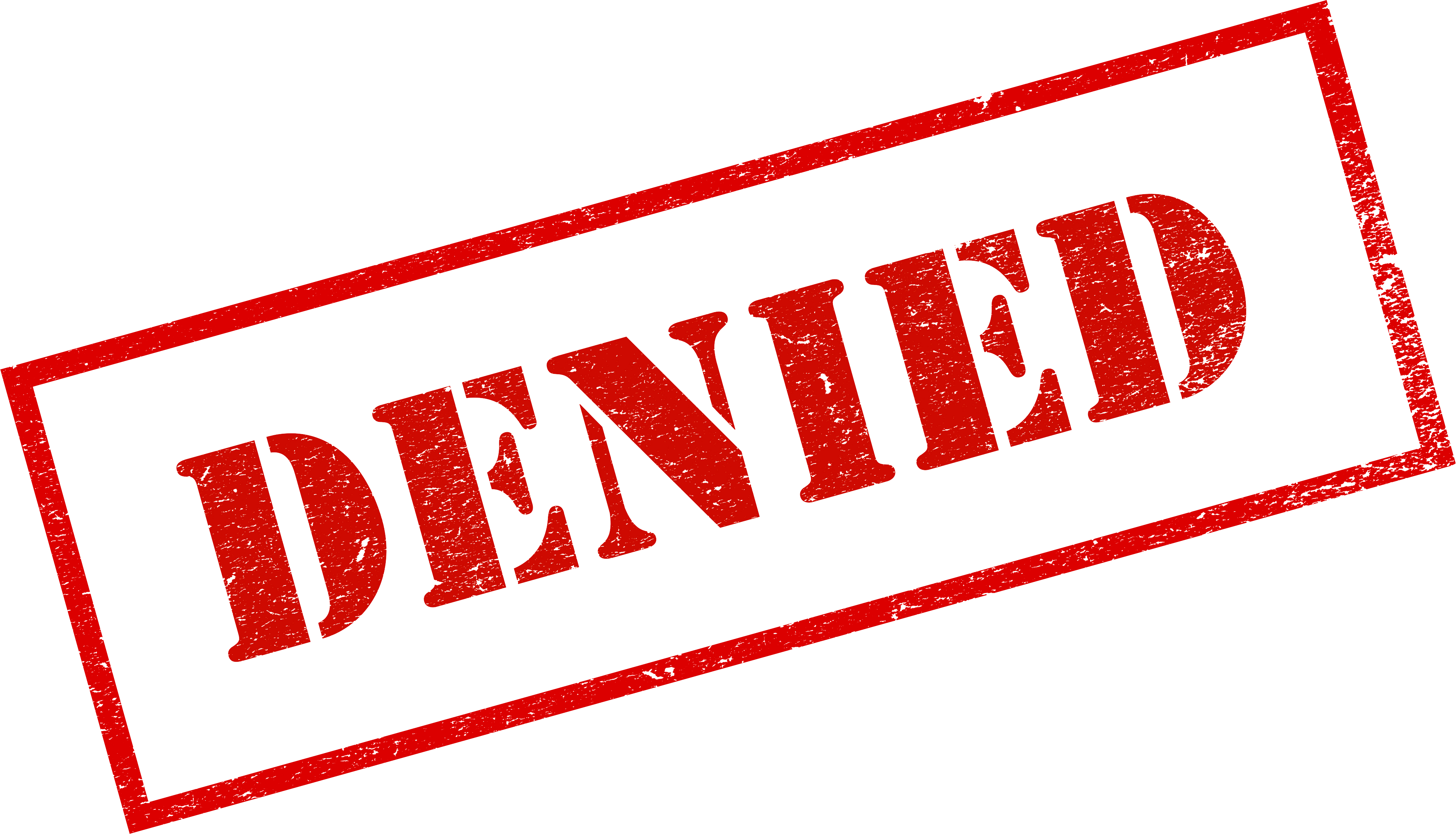 Denied Png - Blocked Png (3914x2242), Png Download