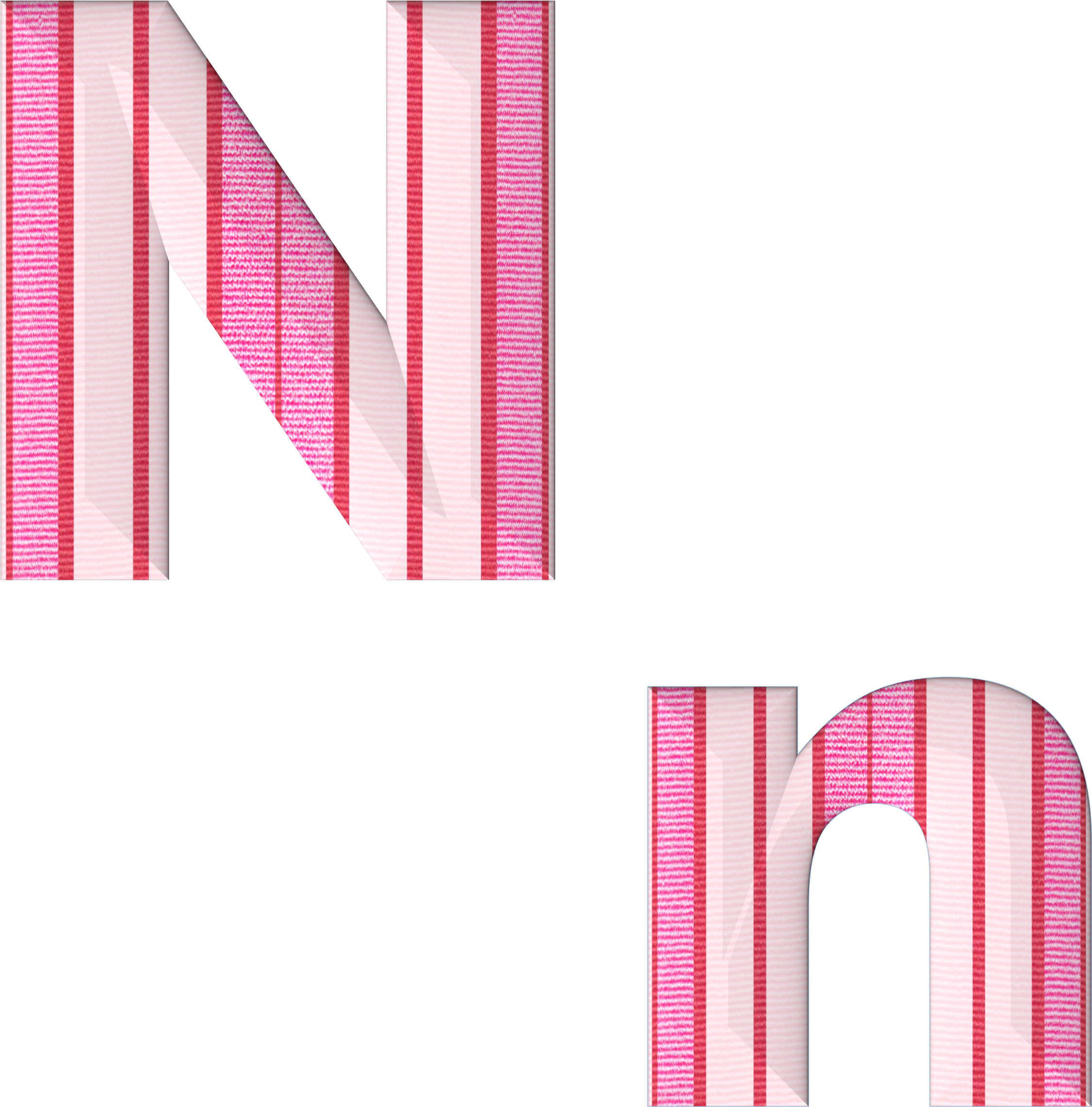 Abc Alphabet N Fabric Stripes 732850 - Polka Dot (2521x3123), Png Download