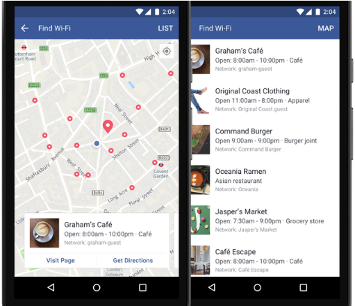 Find Wi-fi Facebook - Share His Location To Show Nearby Country Clubs Design (780x439), Png Download