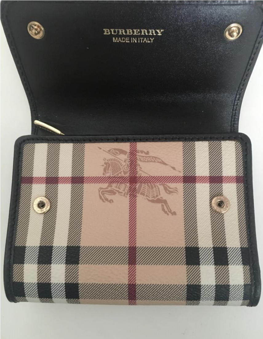 Free Burberry Logo Png - Burberry Haymarket Check Coated Canvas Large Tote Bag (1100x1100), Png Download