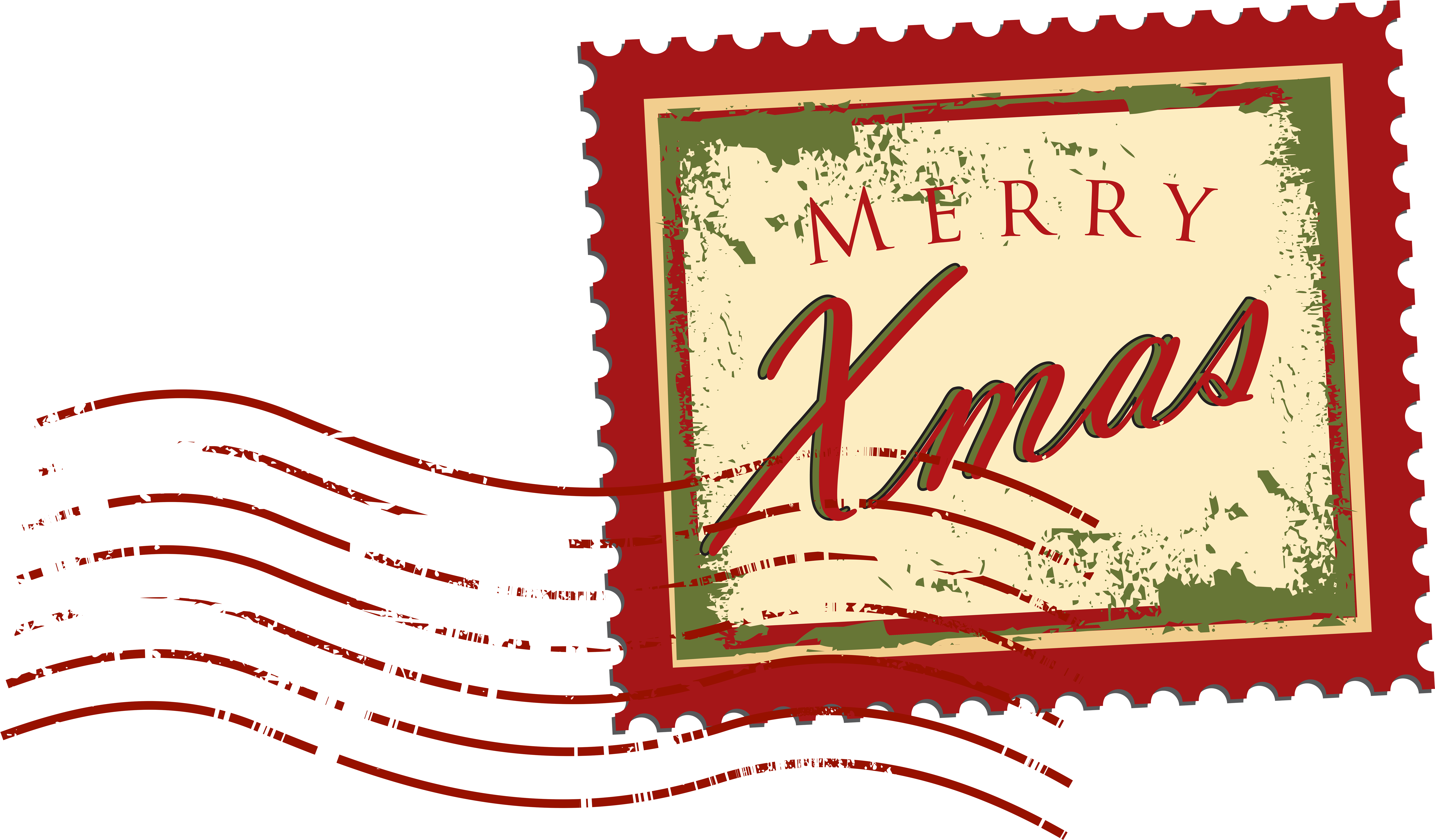 Christmas Png Clip Art Image Gallery Yopriceville - Christmas Stamp Png (8000x4689), Png Download