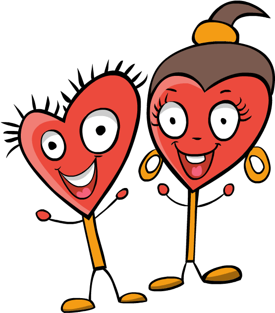 Clip Art Valentines Day Girl Boy Happy Couple Love - Love Couple Clipart In Png (600x630), Png Download
