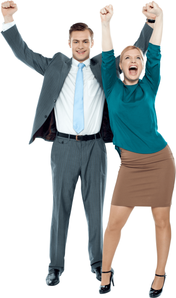 Free Png Love Couple Png Images Transparent - Excited Business People (480x672), Png Download