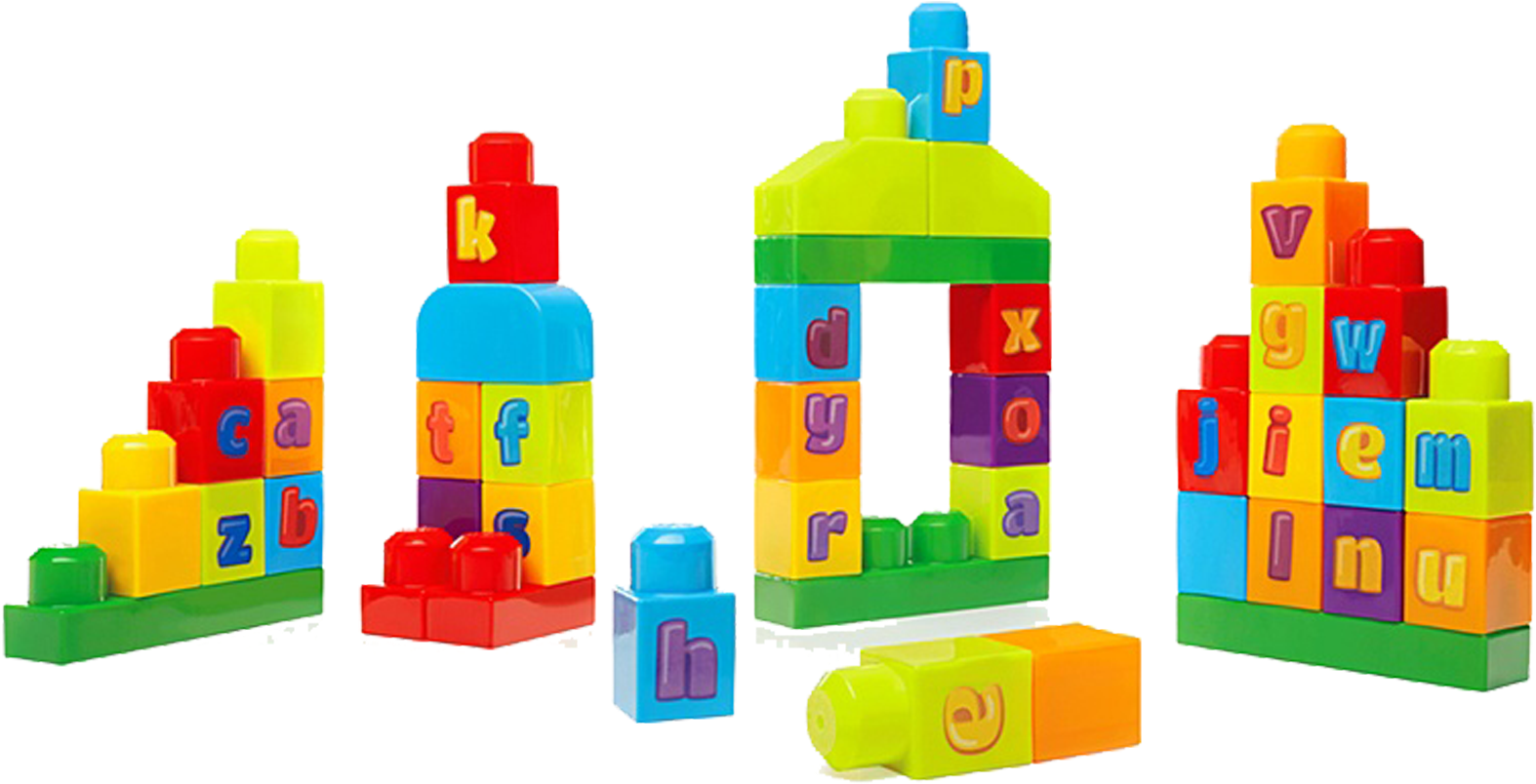 Mega Bloks First Builders 1 2 3 Abc Spell - First Builders Abc Spell (1677x1217), Png Download