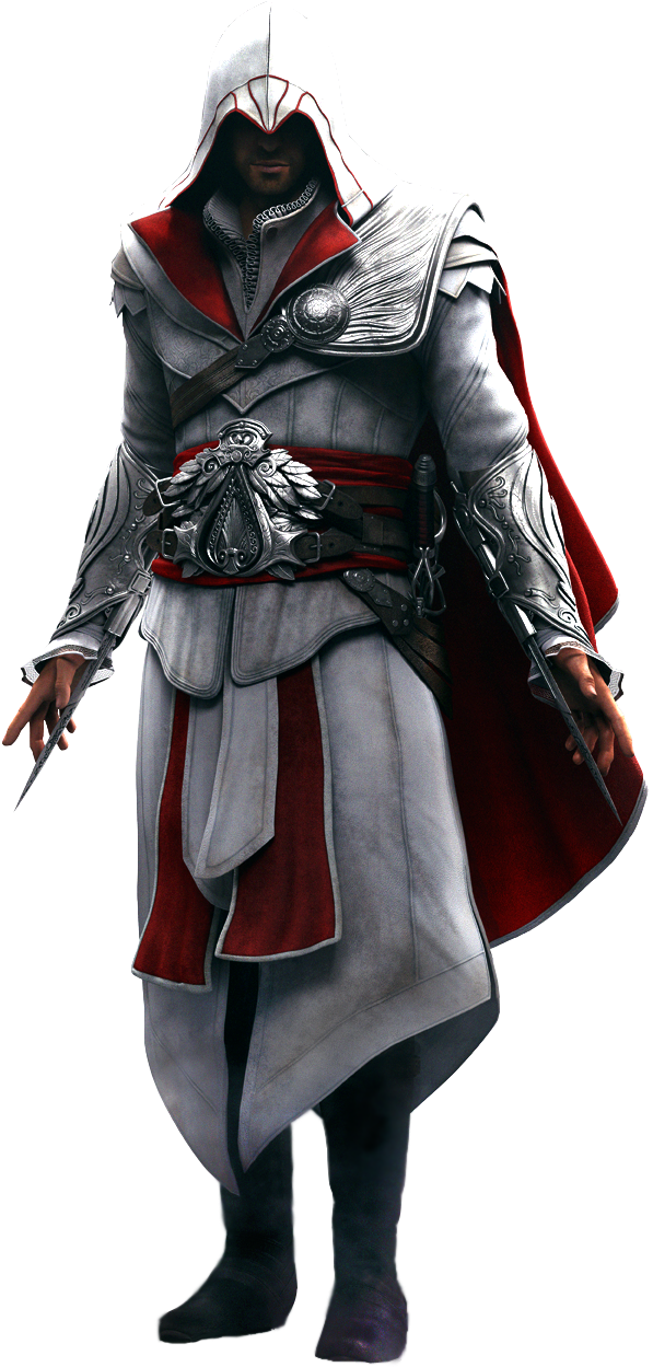 22, December 19, 2012 - Ezio Auditore Assassins Creed Brotherhood (650x1350), Png Download