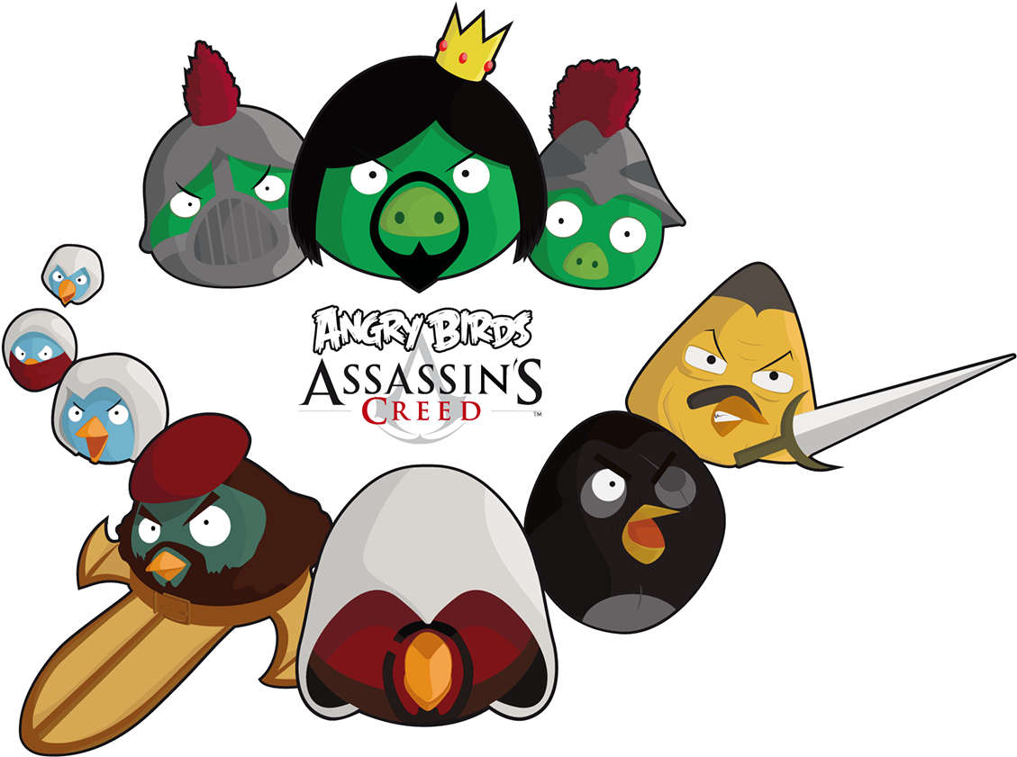 Angry Birds Assassin's Creed (1400x875), Png Download