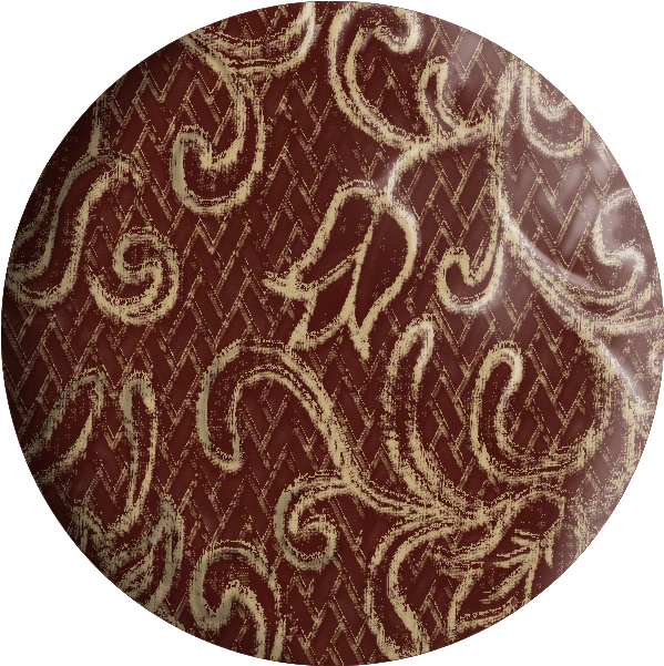 Quilted Fabric - Circle (900x900), Png Download