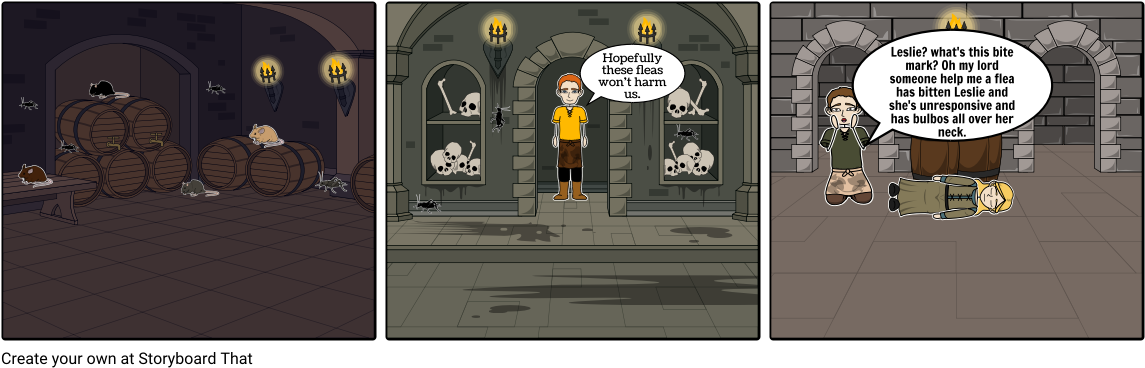 The Black Death - Cartoon (1164x385), Png Download