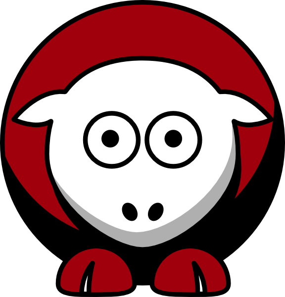 Sheep - Georgia Bulldogs - Team Colors - College Football - College Football (576x600), Png Download
