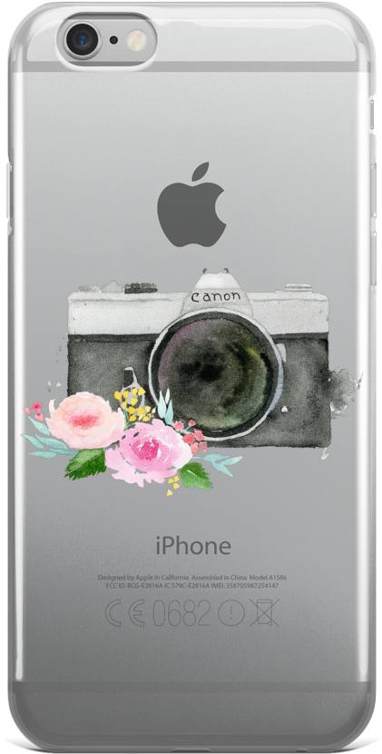 Vintage Camera Iphone Case - Iphone 7 Clear Case Ultra Thin Tpu Cover Protective (1000x1000), Png Download