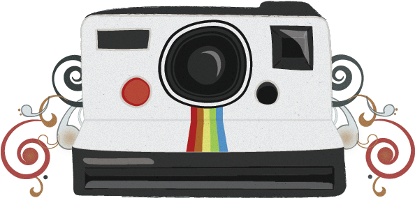 Polaroid - Polaroid Cartoon (600x300), Png Download