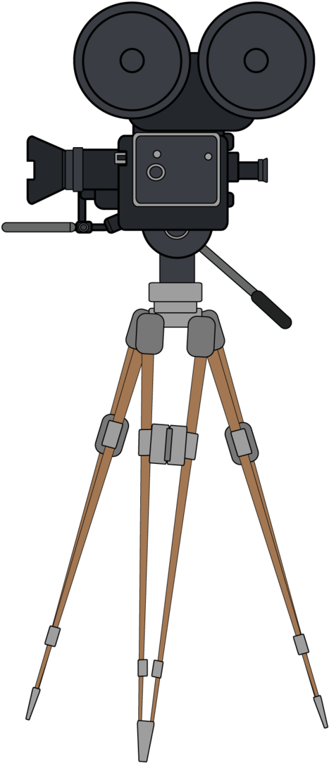 Vintage Camera Png Download - Vintage Movie Camera (500x1099), Png Download