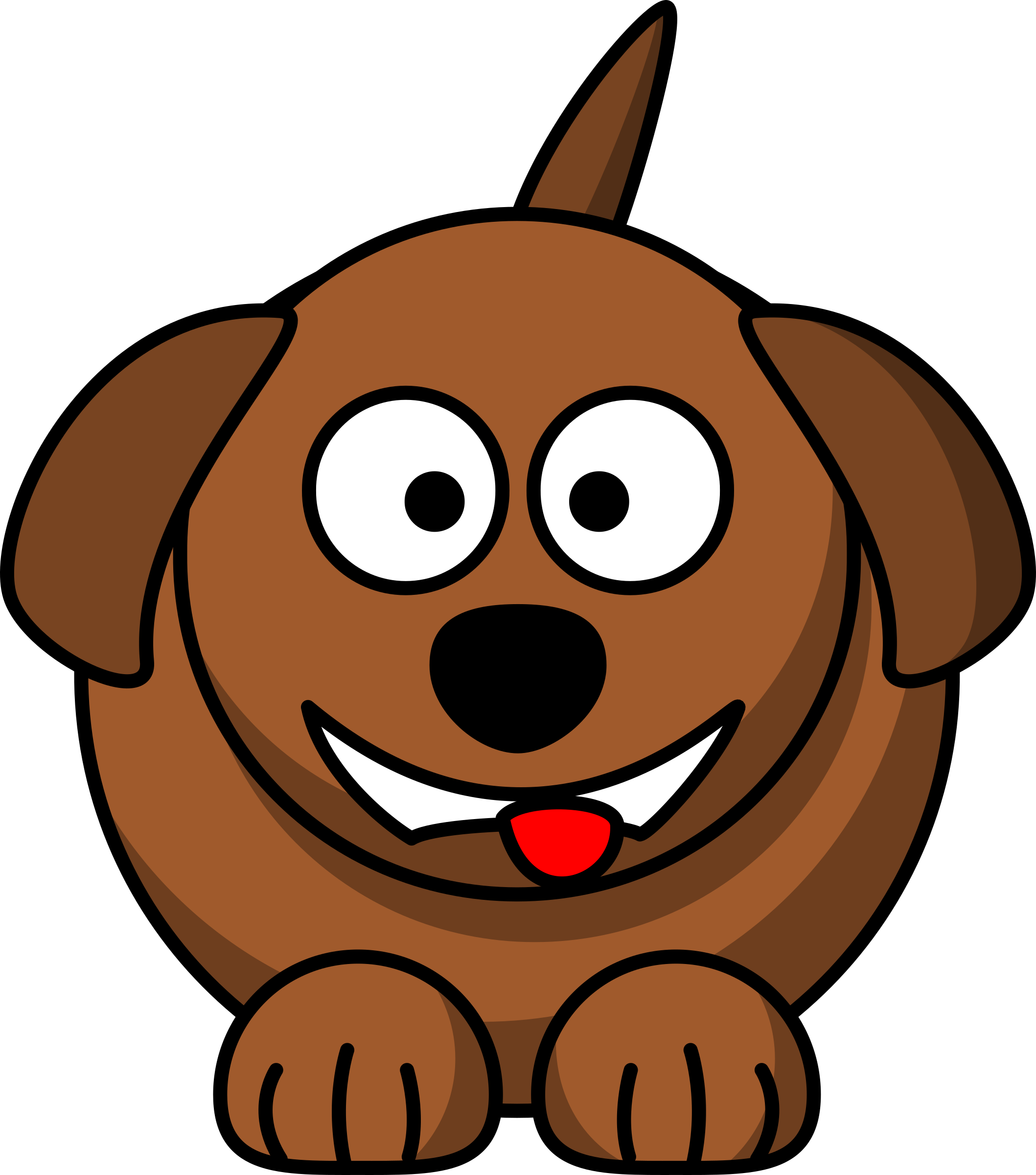 This Free Icons Png Design Of Cartoon Dog Laughing (2117x2400), Png Download