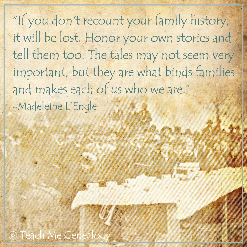 Quotesgram - Com - Family History Is Important (1000x1000), Png Download