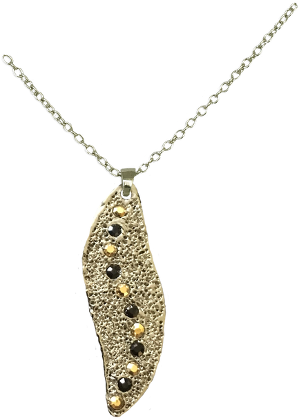 The Urban Charm Swarovski Sun Rays Necklace Features - Necklace (498x628), Png Download