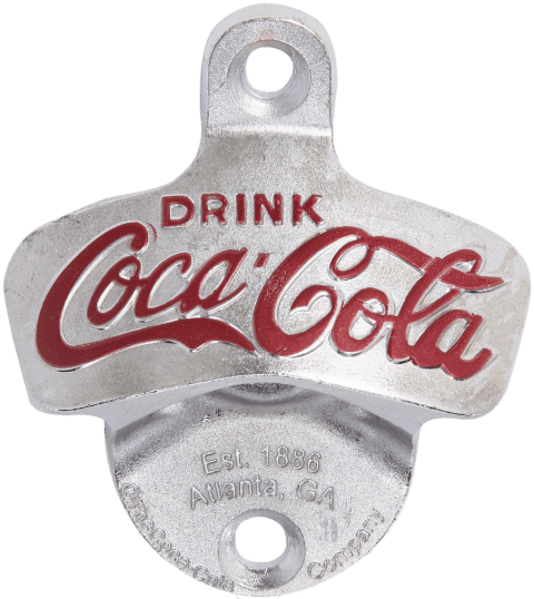 Free Png Coca Cola Wall Mount Bottle Png Images Transparent - Tablecraft Coca-cola Wall Mount Bottle Opener (cc341) (480x538), Png Download
