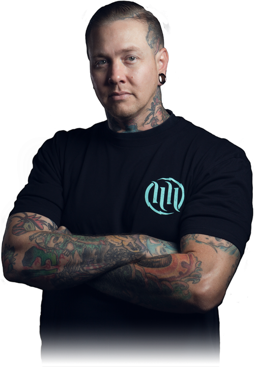 Jimmy Rogers - Hart & Huntington Tattoo Co. Orlando (500x750), Png Download