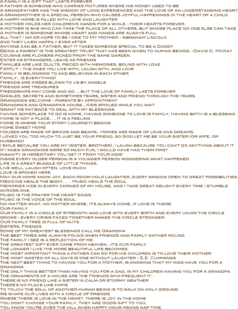 Family Quotes - - Document (794x1030), Png Download