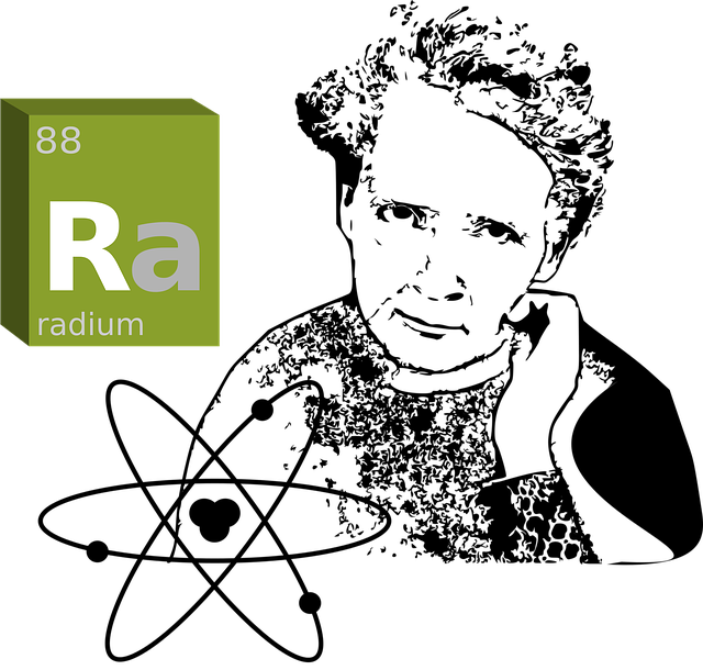 Atom-2022632 640 - Marie Curie Radium (640x610), Png Download