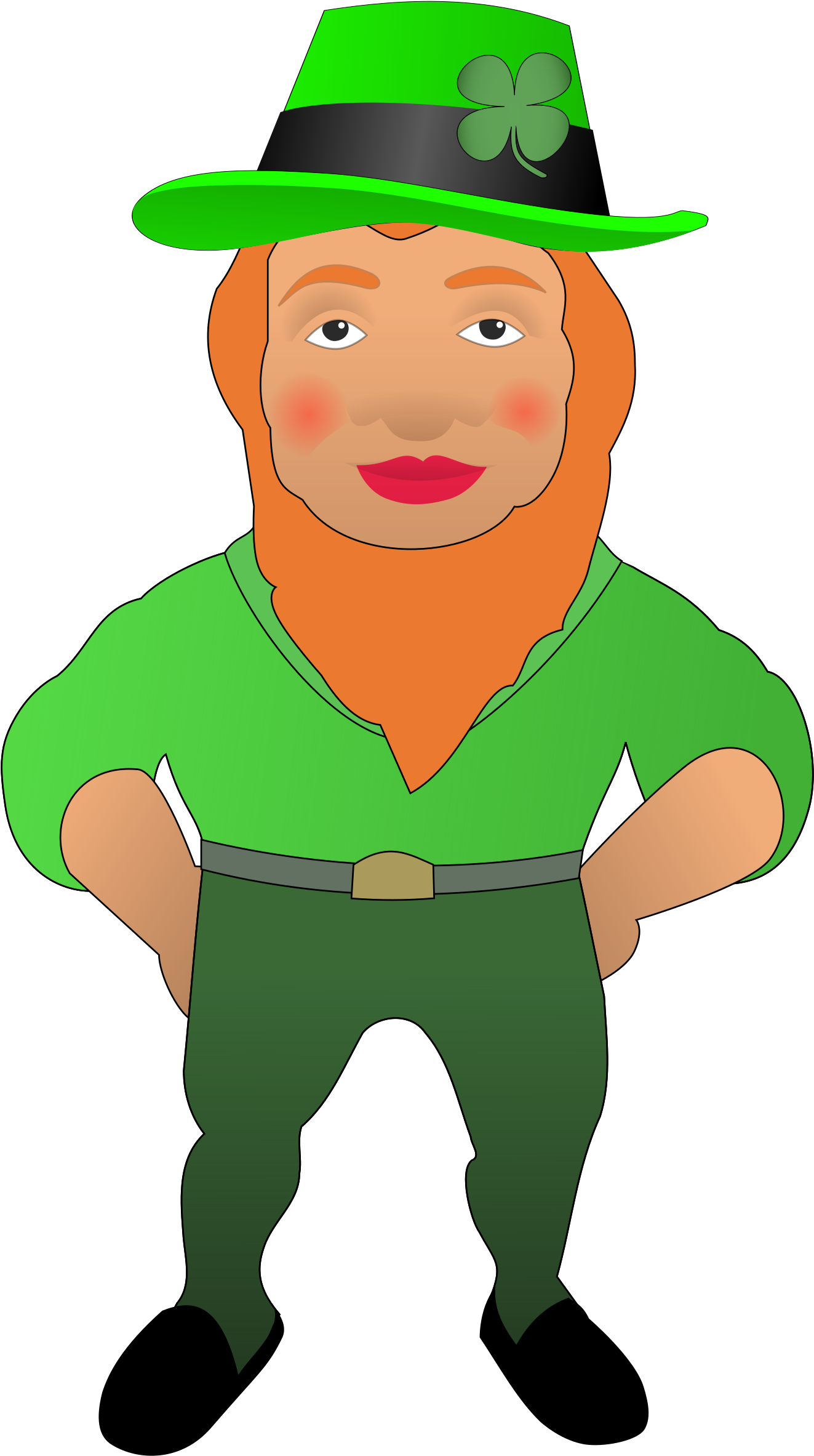 Big Image - Garden Gnome Clipart (1350x2400), Png Download
