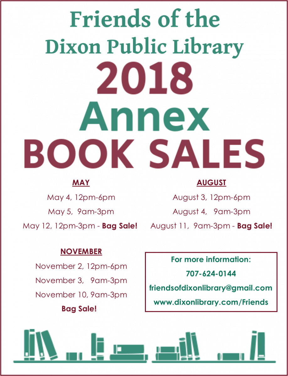 Flyer Showing Schedule For 2018 Book Sales Held By - 12: Reading Log (918x1200), Png Download