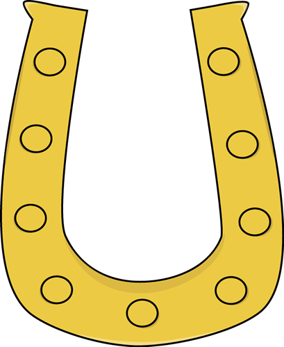 Horse Shoe Horseshoe Tracks Clipart - St Patrick's Day Clip Art Horse Shoe (409x500), Png Download