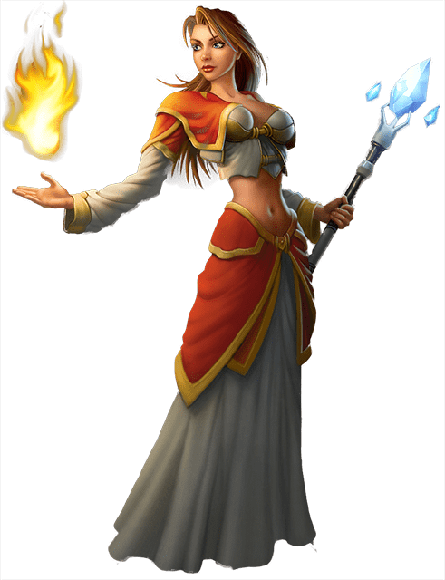 Games - World Of Warcraft Mage Png (491x640), Png Download