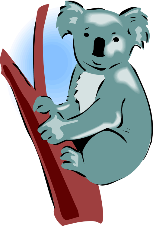 Clipart Royalty Free Library Clipart Koala - Koala (507x750), Png Download