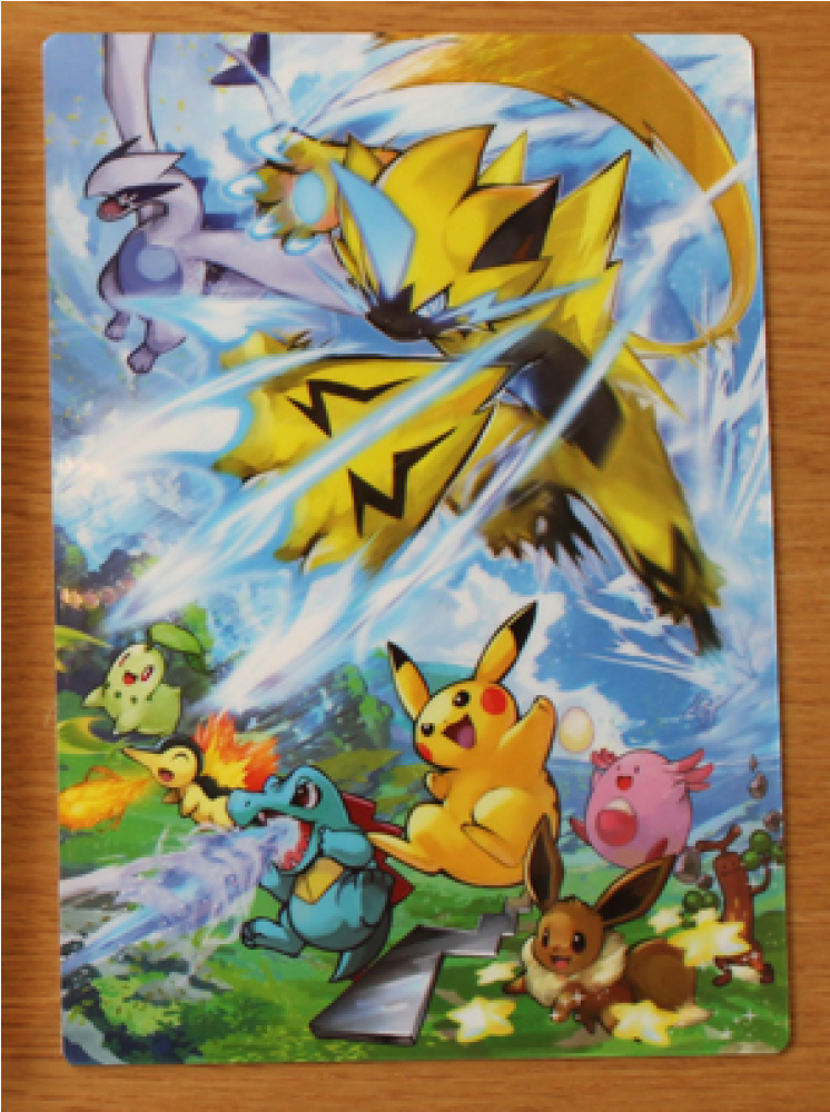 New *pokecen* Zeraora Goods ~ Pencil Board - ゼラオラ 下敷き (1000x1000), Png Download