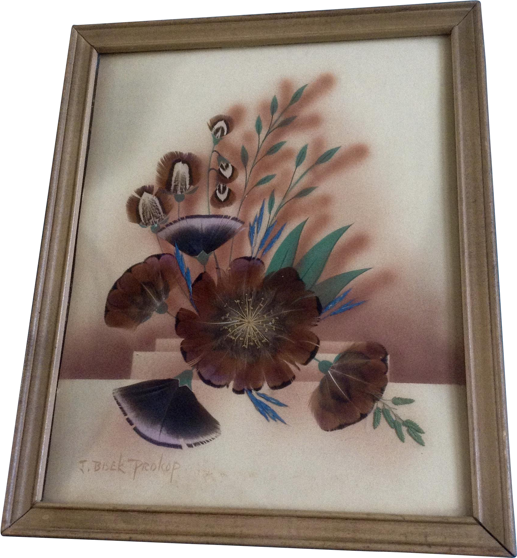 Ida Bisek Prokop Prairie Picture Folk Art Floral Display - Art (1845x1845), Png Download