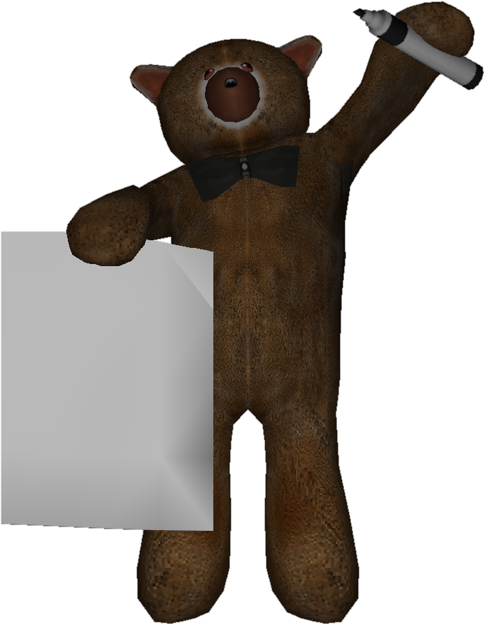 Scp-1048 Pen & Paper - Scp Teddy Bear Drawings (710x904), Png Download