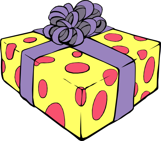 Birthday Presents Png - Birthday Gift Clipart (555x486), Png Download