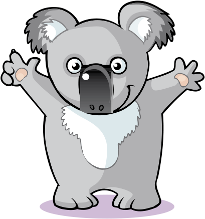 Koala Cartoon Illustration - Illustration (473x598), Png Download