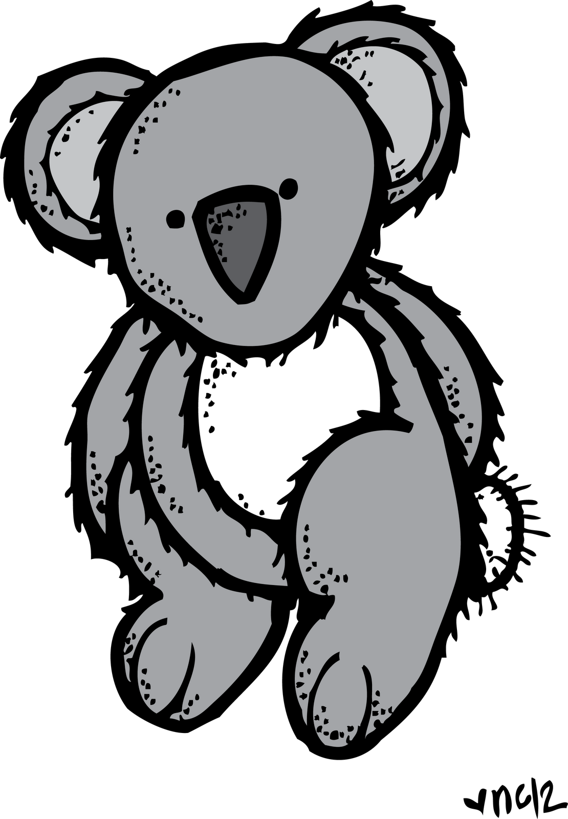 Clipart Free Stock Hah Melonheadz Clip Art Kids Stuff - Melonheadz Koala (1110x1600), Png Download