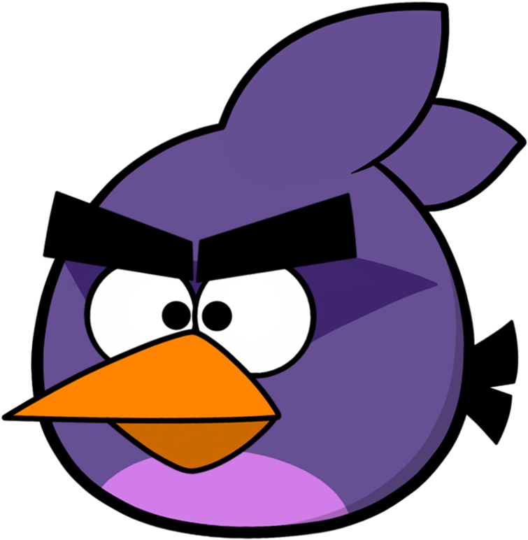 Taladro Bird Artwork By Olocoonstito-d5bynm3 - Purple Angry Bird (894x894), Png Download