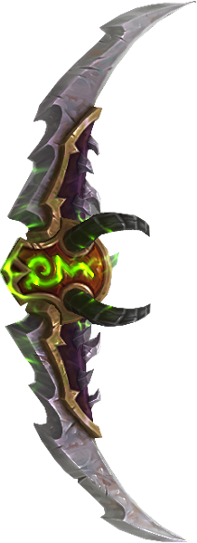 Clip Download Drawing Weapons World Warcraft Weapon - Demon Hunter Artifact Weapon Png (218x600), Png Download