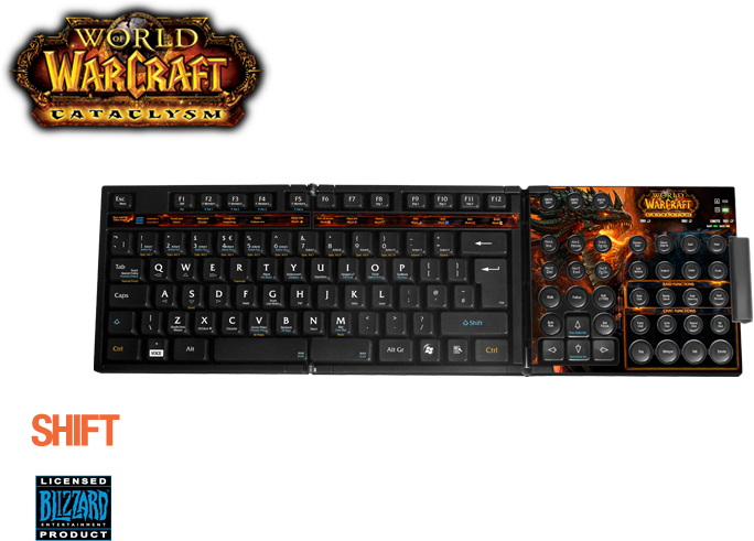 Steelseries Shift Cataclysm Keyboard (746x535), Png Download