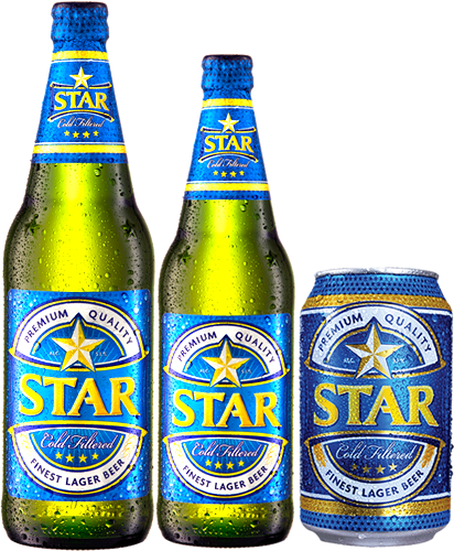 Nbplc Brand Star Bottle - Star Lager Beer (412x500), Png Download