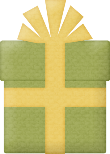 Hroselli Dasherdancer Present Green - Craft (356x500), Png Download