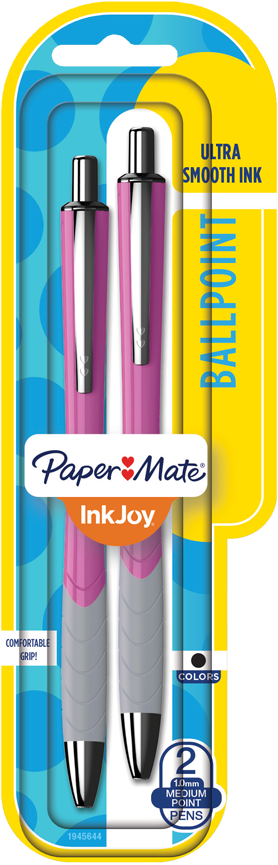 Paper Mate Inkjoy 700rt Retractable Ballpoint Pens - Paper Mate Gel Pen 2 Pack (1000x1000), Png Download