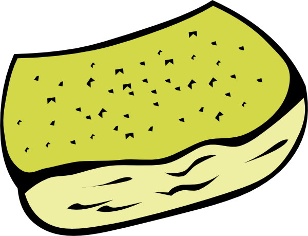 Garlic Bread Clip Art (600x459), Png Download