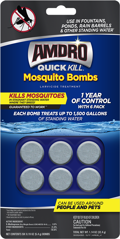 6 Pk - Amdro Quick Kill Lawn Insect Killer Granules 10lb (1024x1024), Png Download