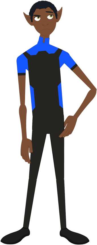 K1 Elf Ears - Cartoon (577x866), Png Download