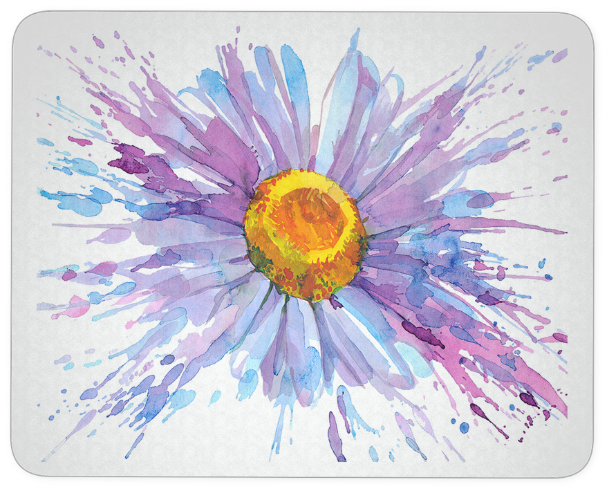 Daisy Flower Mouse Pad - Art Print: Okalinichenko's Daisy Flower, 61x46cm. (1024x1024), Png Download