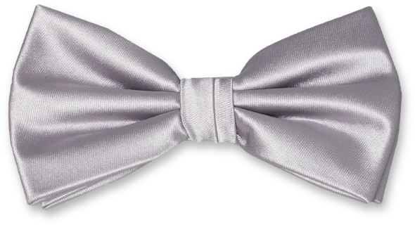 Bow Tie Grey - Silver Bow Tie Png (624x624), Png Download