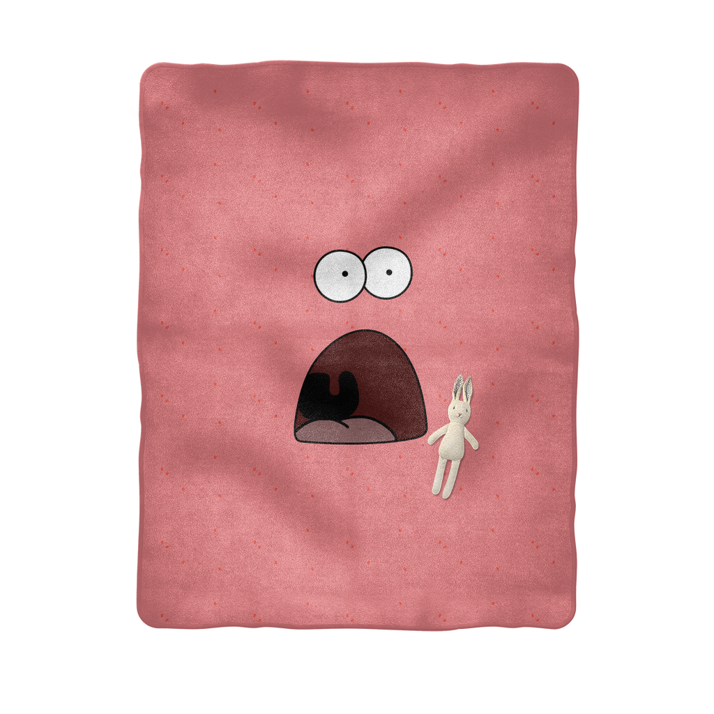 "shocked Patrick Sublimation Baby Blanket\ - Cartoon (1024x1024), Png Download
